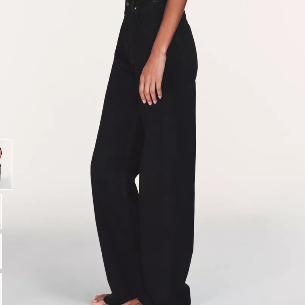 Zara High Waist Wide Leg Jeans - Picture 2 of 7